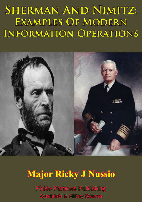Book cover of Sherman And Nimitz: Examples Of Modern Information Operations