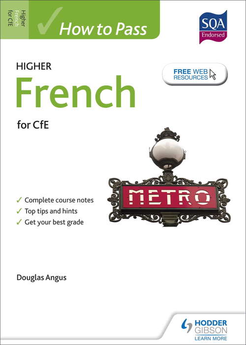 Book cover of How to Pass Higher French for CfE