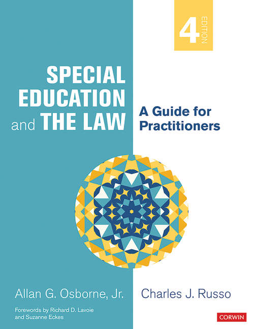 Book cover of Special Education and the Law: A Guide for Practitioners (Fourth Edition)
