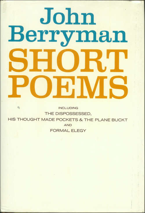 Book cover of Short Poems