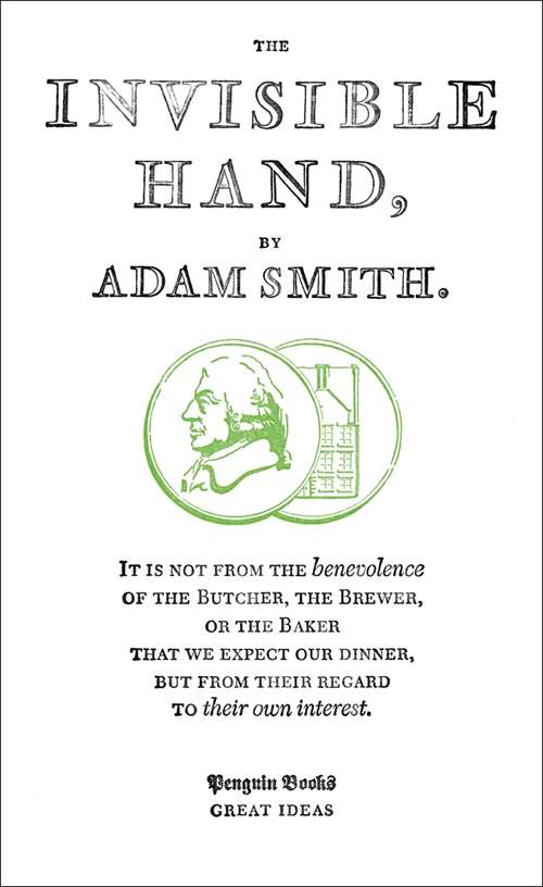 Book cover of The Invisible Hand (Penguin Great Ideas)