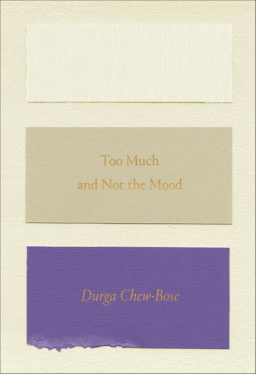 Book cover of Too Much and Not the Mood: Essays