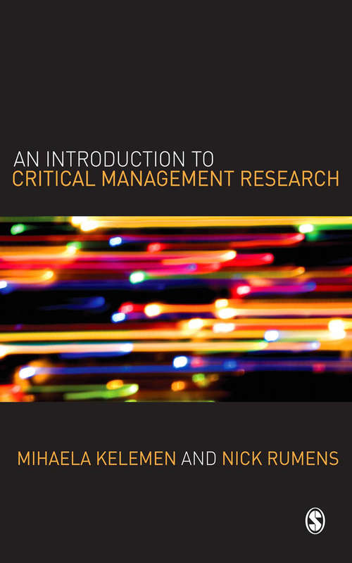 Book cover of An Introduction to Critical Management Research