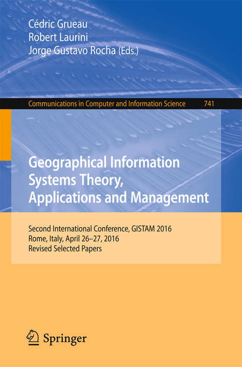 Book cover of Geographical Information Systems Theory, Applications and Management