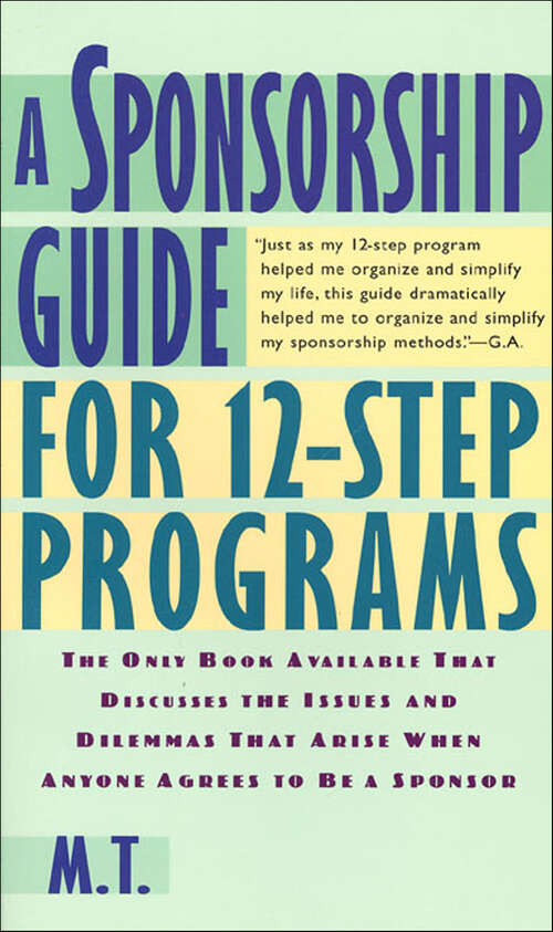 Book cover of A Sponsorship Guide for 12-Step Programs