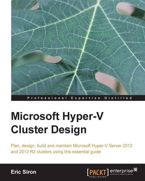 Book cover of Microsoft Hyper-V Cluster Design