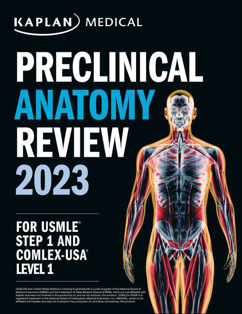 Book cover of Preclinical Anatomy Review 2023: For USMLE Step 1 and COMLEX-USA Level 1 (USMLE Prep)