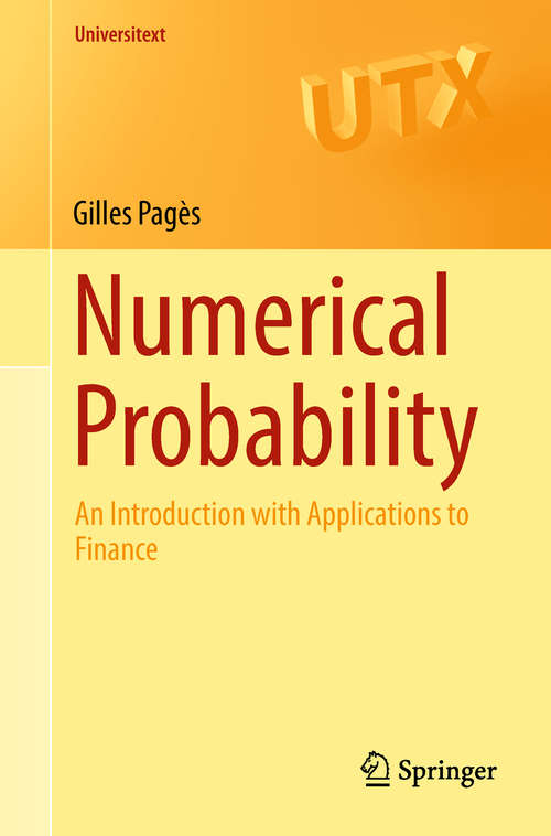 Book cover of Numerical Probability: An Introduction with Applications to Finance (Universitext)
