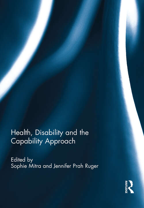 Book cover of Health, Disability and the Capability Approach