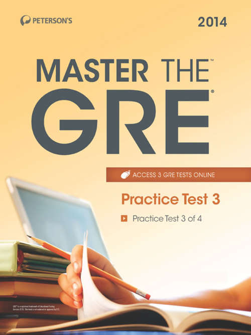 Book cover of Master the GRE: Practice Test 3