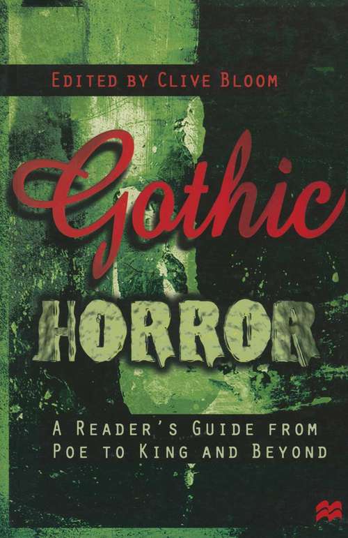 Book cover of Gothic Horror: A Guide for Students and Readers
