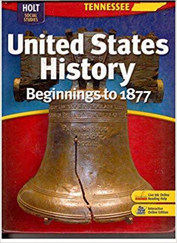 Book cover of Tennessee United States History: Beginnings to 1877