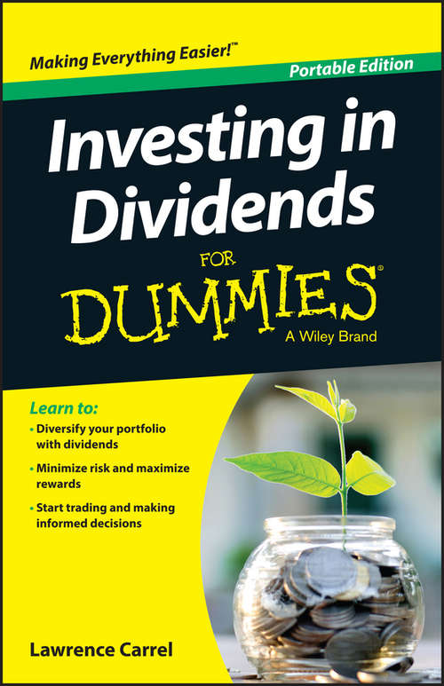 Book cover of Investing In Dividends For Dummies
