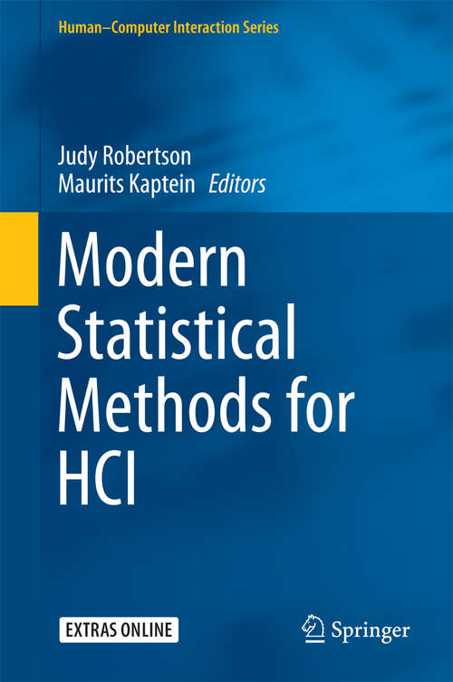 Book cover of Modern Statistical Methods for HCI