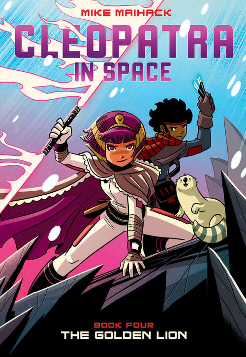 Book cover of The Golden Lion: A Graphic Novel (Cleopatra in Space #4)