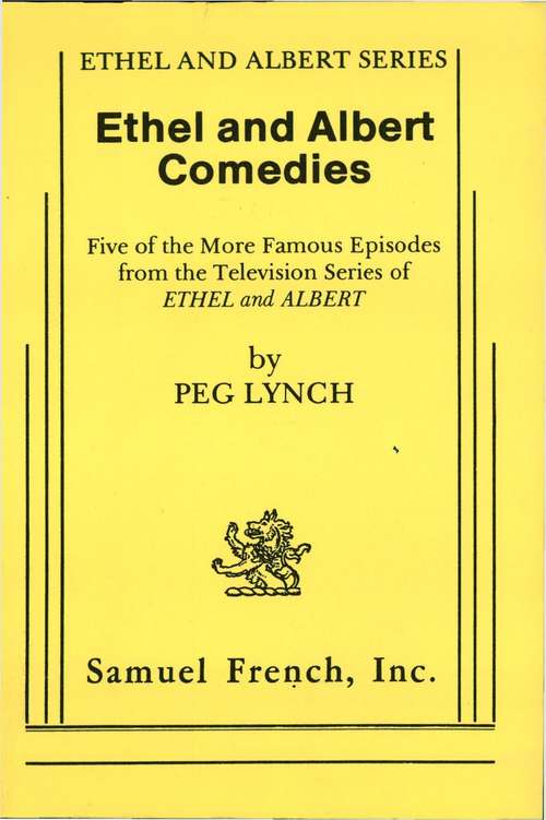 Book cover of Ethel & Albert Comedies