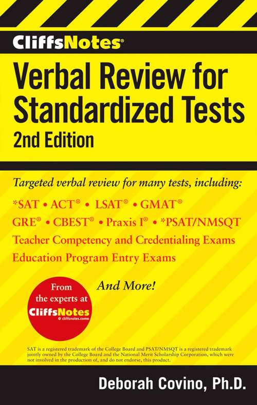 CliffsNotes Verbal Review for Standardized Tests (2nd Edition)
