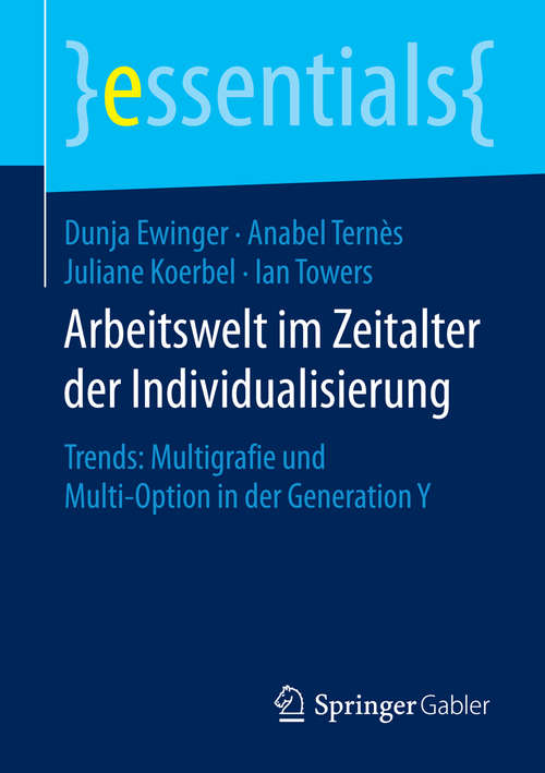 Book cover of Arbeitswelt im Zeitalter der Individualisierung