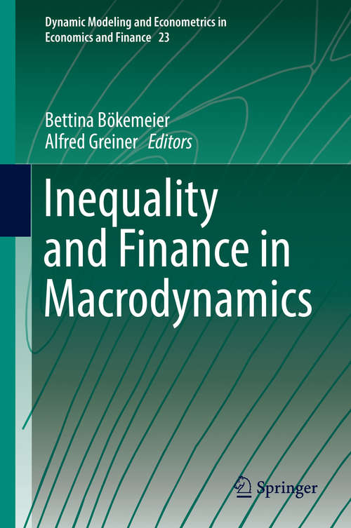 Book cover of Inequality and Finance in Macrodynamics