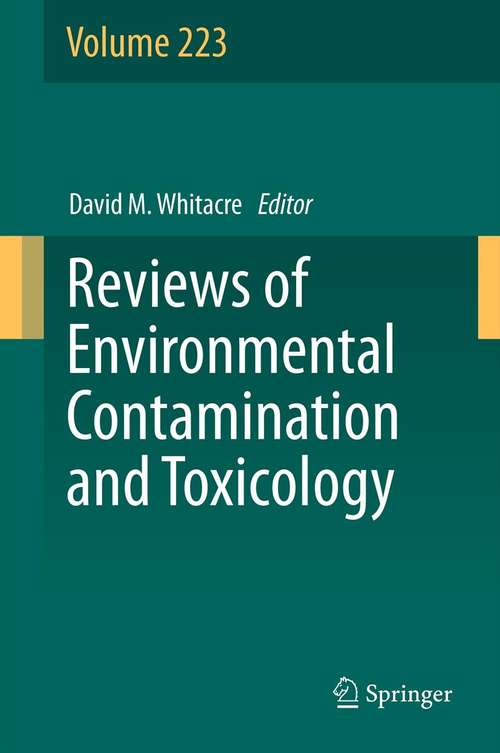 Book cover of Reviews of Environmental Contamination and Toxicology Volume 223