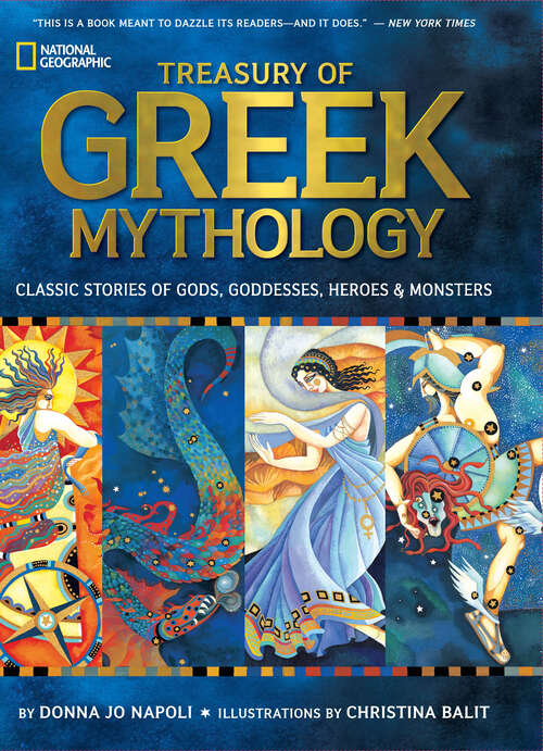Book cover of Treasury of Greek Mythology: Classic Stories of Gods, Goddesses, Heroes & Monsters