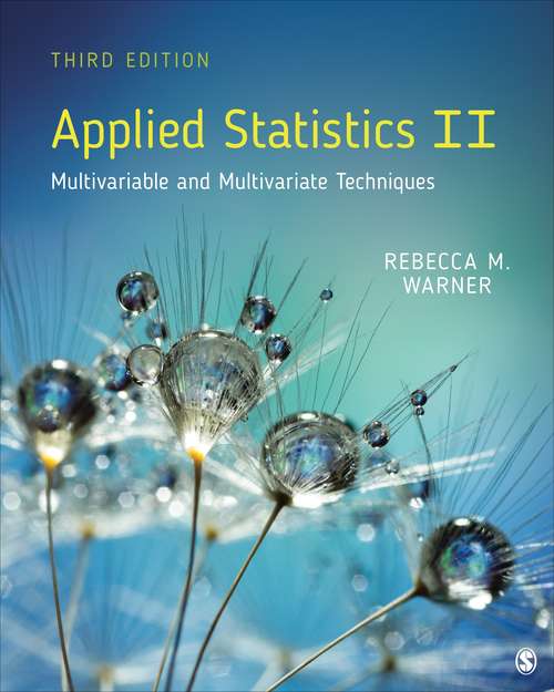 Book cover of Applied Statistics II: Multivariable and Multivariate Techniques (Third Edition)