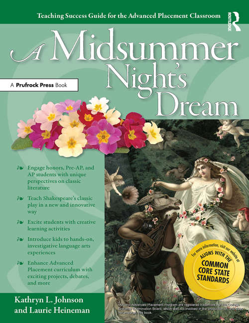 Book cover of Advanced Placement Classroom: A Midsummer Night's Dream (Teaching Success Guides For The Advanced Placement Classroom Ser. #0)