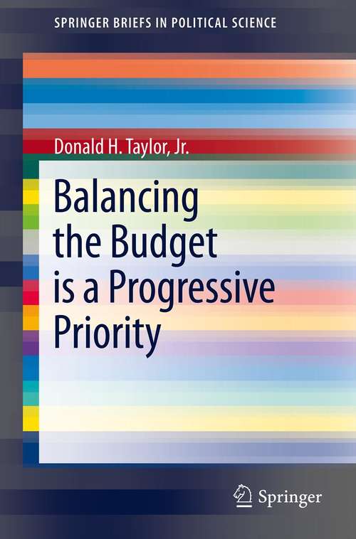 Book cover of Balancing the Budget is a Progressive Priority