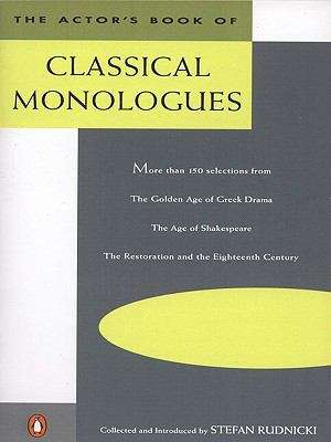 Book cover of The Actor's Book of Classical Monologues