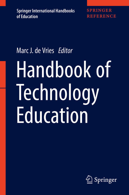 Book cover of Handbook of Technology Education