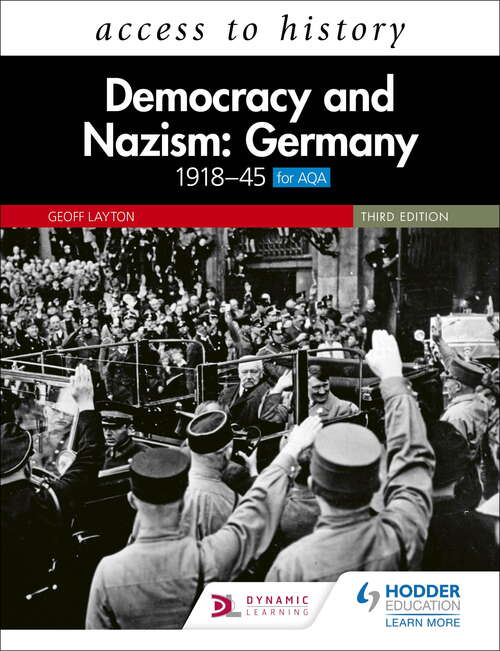 Book cover of Access to History: Democracy and Nazism: Germany 191845 for AQA Third Edition