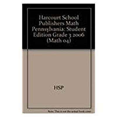 Book cover of Harcourt Math (Pennsylvania Edition)