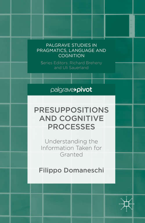 Book cover of Presuppositions and Cognitive Processes