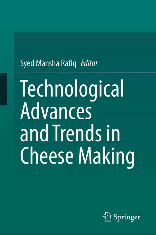 Book cover of Technological Advances and Trends in Cheese Making