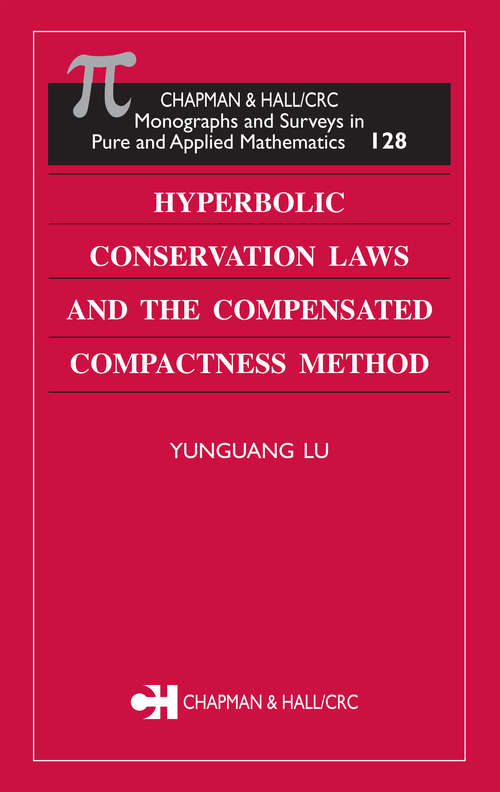Book cover of Hyperbolic Conservation Laws and the Compensated Compactness Method