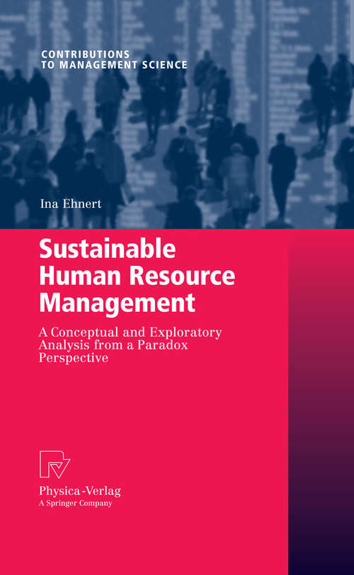 Book cover of Sustainable Human Resource Management