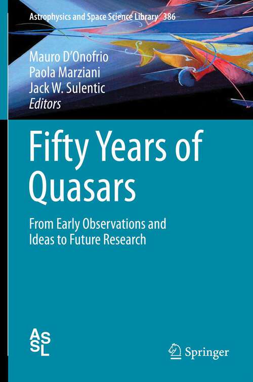 Book cover of Fifty Years of Quasars