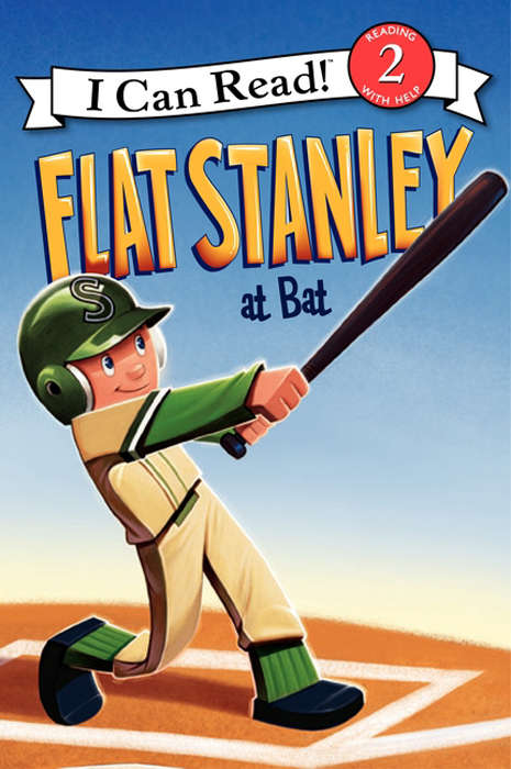 Book cover of Flat Stanley at Bat (I Can Read Level 2)