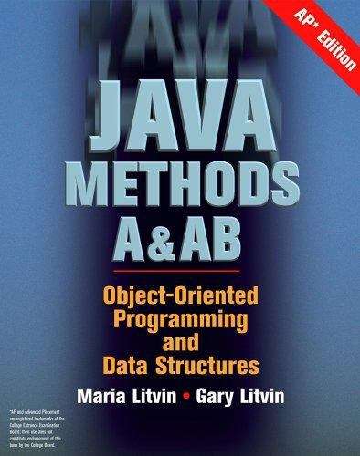 Book cover of Java Methods A & AB: Object-Oriented Programming and Data Structures, AP Edition