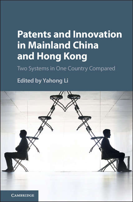 Book cover of Patents and Innovation in China and Hong Kong