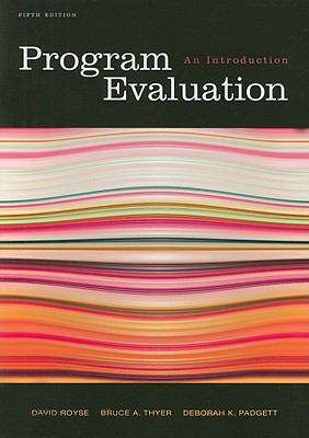 Program Evaluation: An Introduction (5th edition)