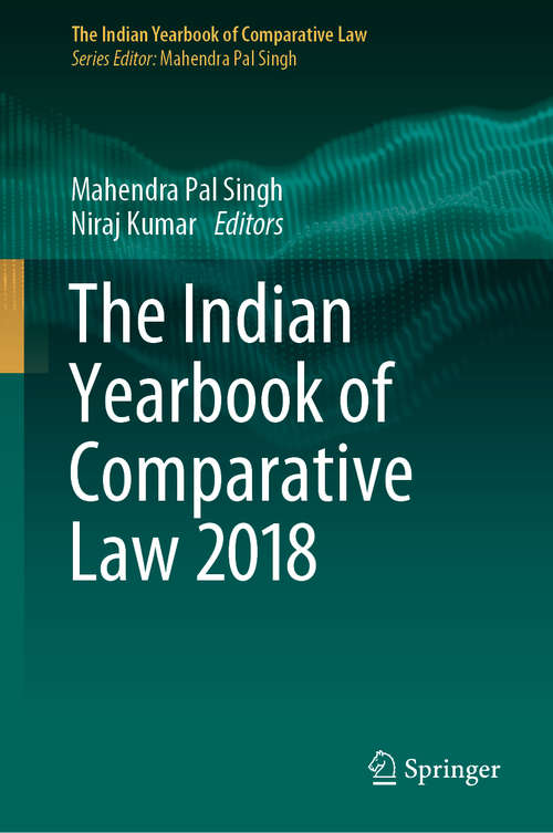 The Indian Yearbook of Comparative Law 2018 (The Indian Yearbook of Comparative Law)