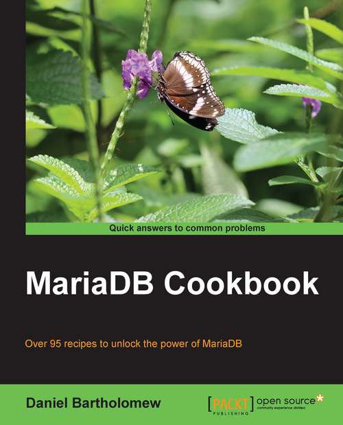 Book cover of MariaDB Cookbook