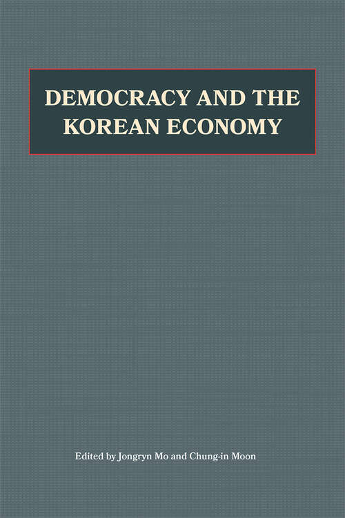Book cover of Democracy and the Korean Economy