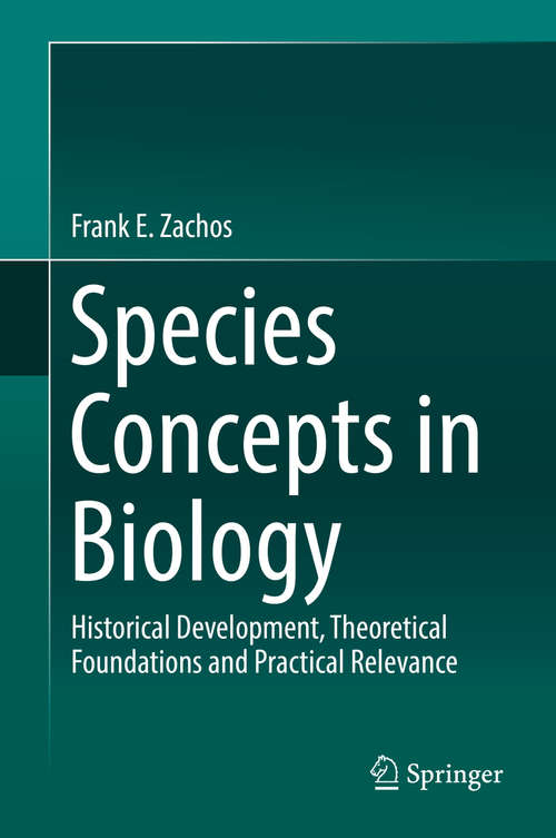 Book cover of Species Concepts in Biology