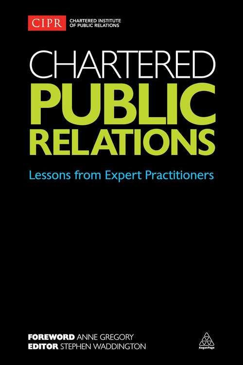 Book cover of Chartered Public Relations