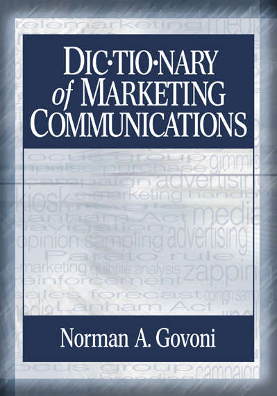 Book cover of Dictionary of Marketing Communications