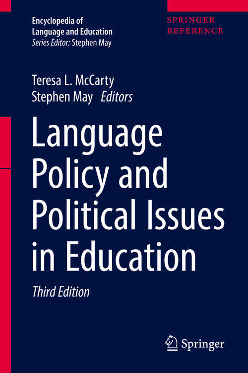 Book cover of Language Policy and Political Issues in Education