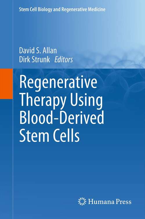 Book cover of Regenerative Therapy Using Blood-Derived Stem Cells