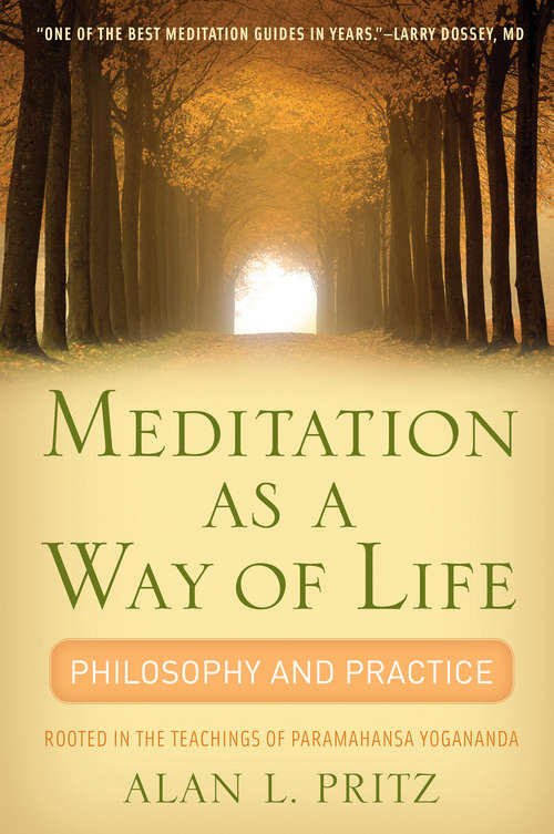 Book cover of Meditation as a Way of Life